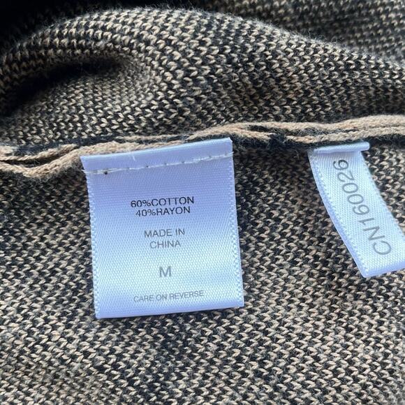 NY&C Knit Dress Sz M Argyle Preppy Dark Academia Plaid Cottagecore Puff Sleeve - Picture 11 of 13